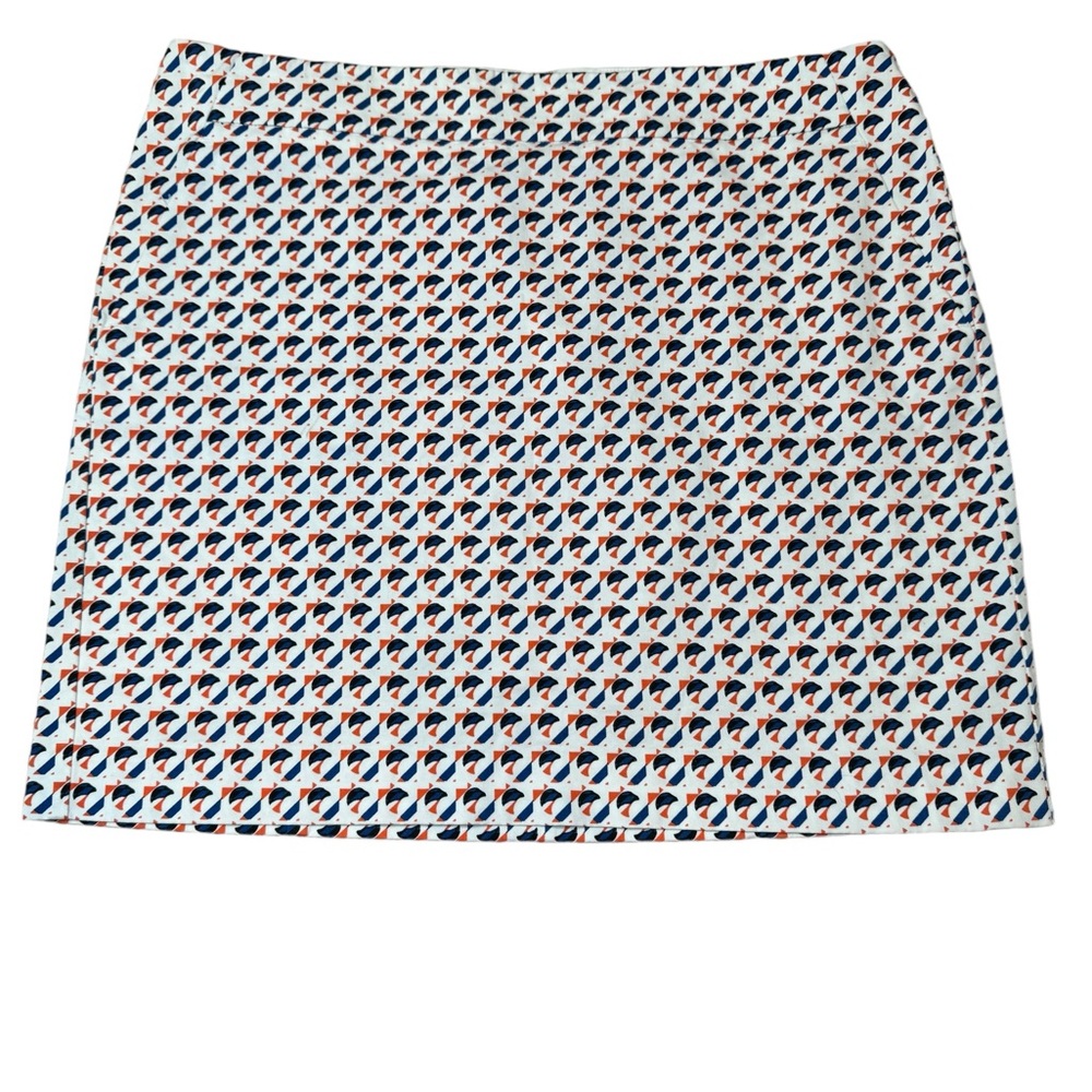 Ann Taylor Skirt Womens Size 14 Eclipse Print Madison Above Knee Retro NWOT - Picture 2 of 7